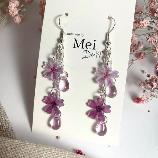 Sammalleimu-korvakorut helmillä