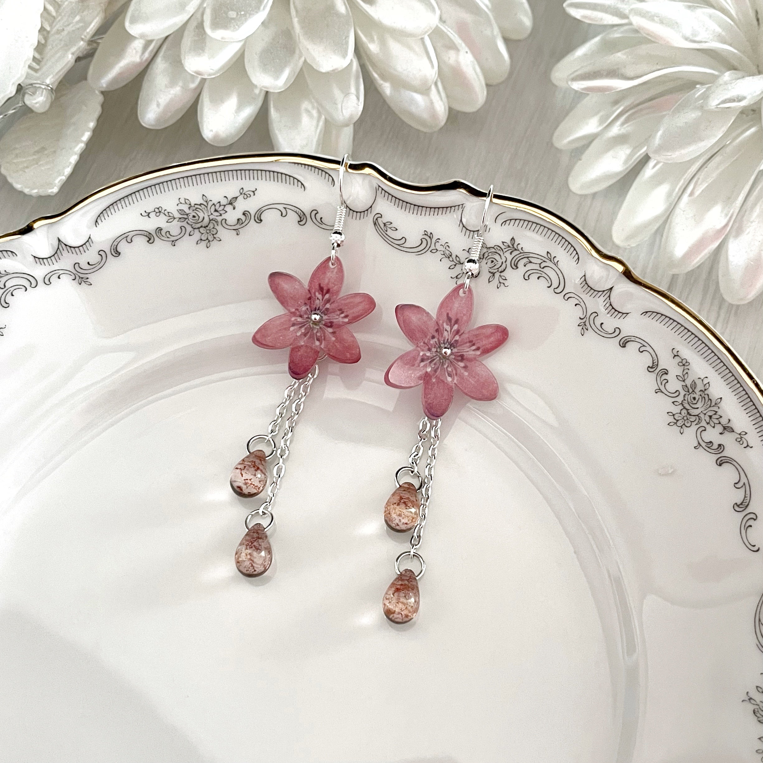 Sinivuokko-korvakorut