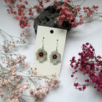 Kiinanruusu-korvakorut koukuilla