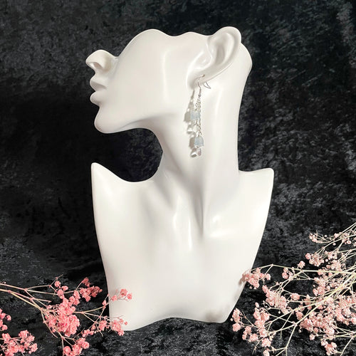 Kielo-korvakorut helmillä