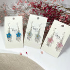 Yhden kukan lemmikki-korvakorut helmillä