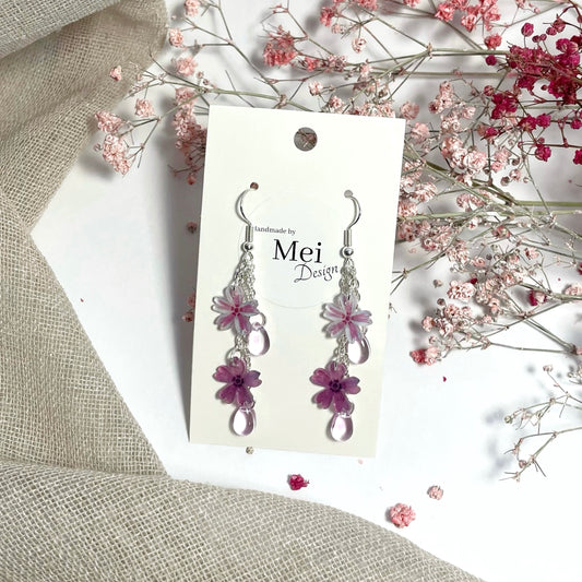 Sammalleimu-korvakorut helmillä