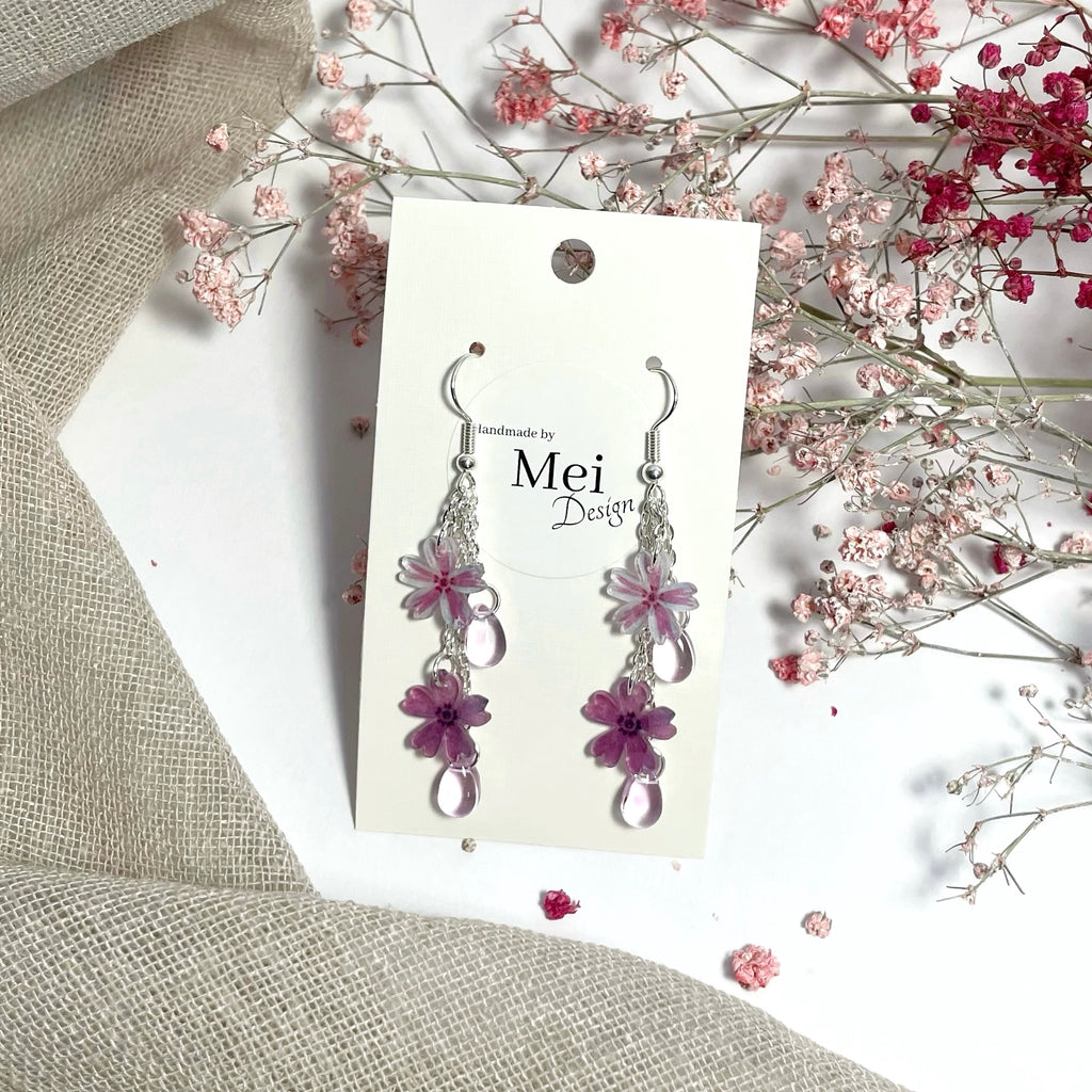 Sammalleimu-korvakorut helmillä