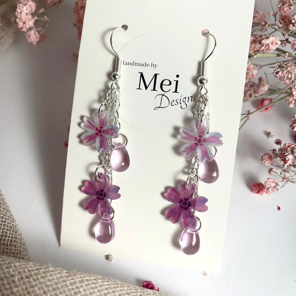 Sammalleimu-korvakorut helmillä